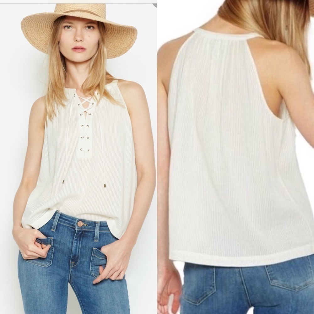 Joie NWOT Arabeth Striped Sleeveless Top. D4/A349